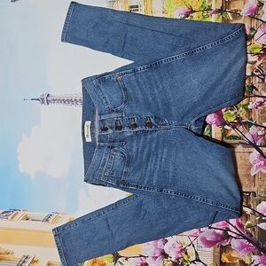 Madewell Skinny High Rise Button Fly Blue Jeans Size 25